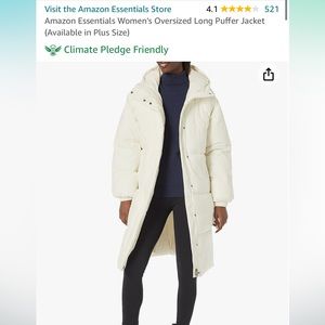 NWT AMAZON ESSENTIALS WARM WINTER PARKA